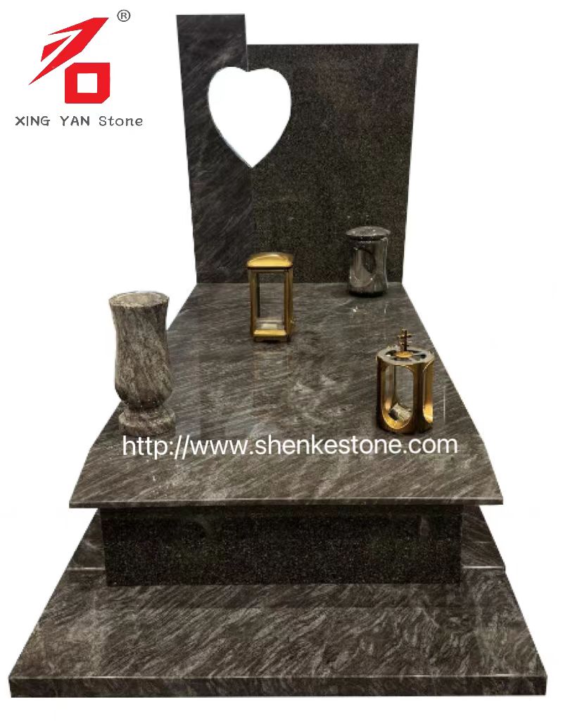 Monument funéraire Blue Orion Granite (avec vase)