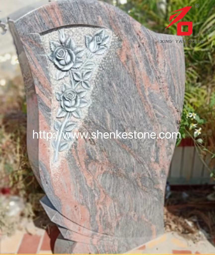 Granite rouge du Brésil Granite Rose Scroved Rose à vendre