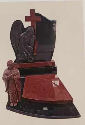 Chine Xingyan - THEME RELIGIEUX STREAL SCARVING TOMBSTLE (Angel et Vierge Marie)