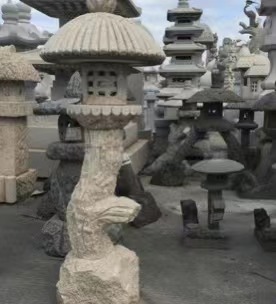 Vente chaude Granite Stone Lanterns pour la décoration du jardin