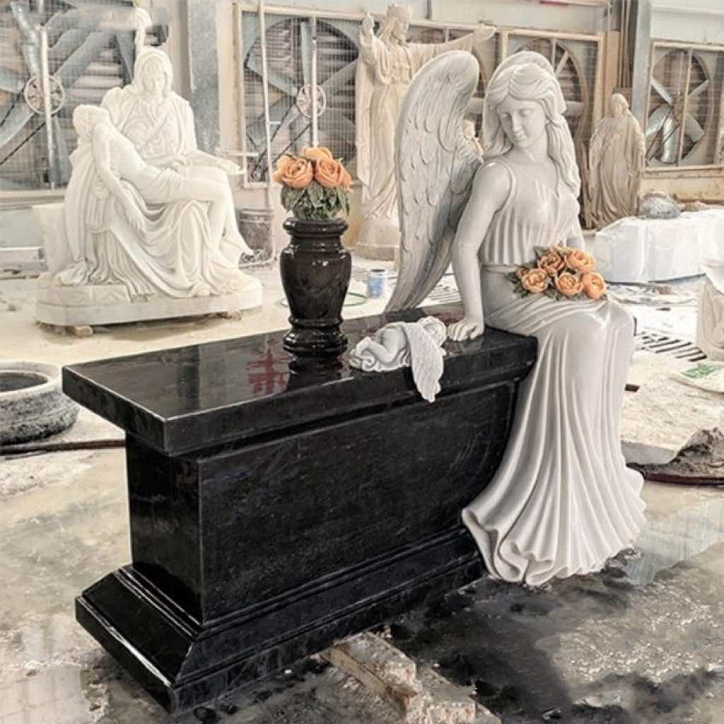 Pierre tombale en marbre Xingyan Angel Guardian