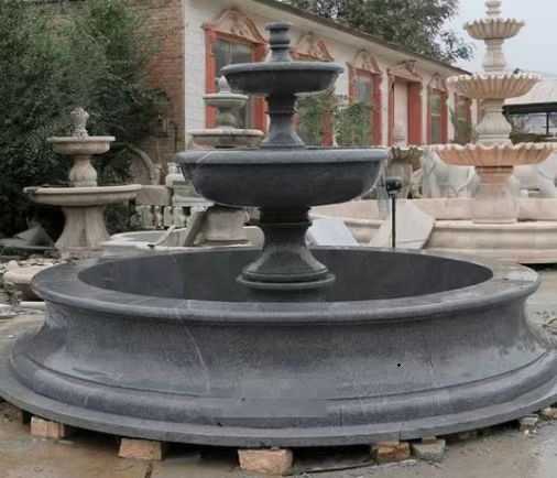 Fountaine d'eau en marbre de style européen sculpté Xingyan
